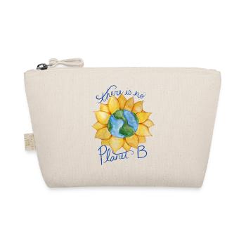 Earth Sunflower Eco Message - Organic Pouch - nature - Front