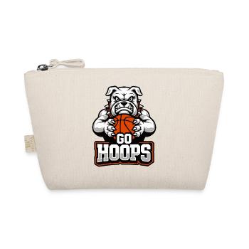 Go Hoops Bulldog Basketball Mascot - Organic Pouch - nature - Front