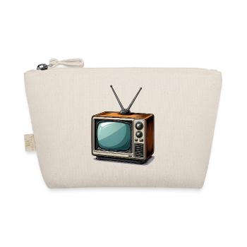 Retro TV with antennas - Organic Pouch - nature - Front