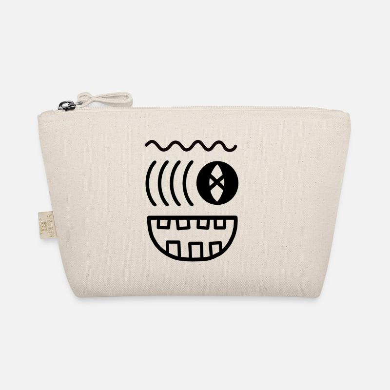 Welliges Monstergesicht Bio-Täschchen