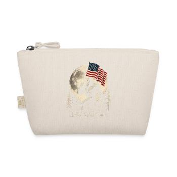 Bigfoot Lune Bigfoot patriotique drôle pour le 4e anniversaire - Trousse biologique - nature - Devant