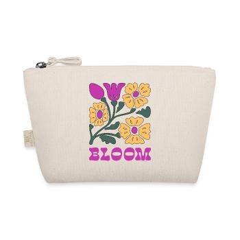 Floral Pop Neon Pink - Organic Pouch - nature - Front