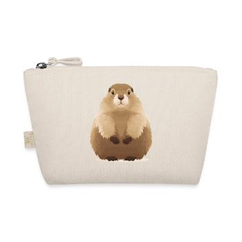 cute cuddly groundhog - Organic Pouch - nature - Front