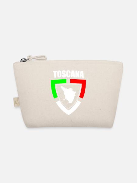 Tuscany souvenir in tricolor Italy t-shirt - Organic Pouch - nature - Front