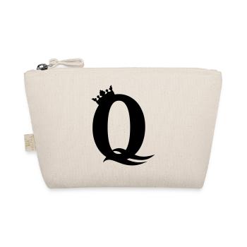 Q-Queen – Majestic Party & Girl Design - Organic Pouch - nature - Front