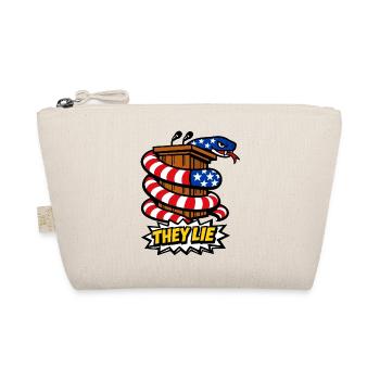 They are lying! Politics Snake - Organic Pouch - nature - Front