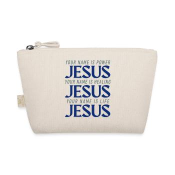 JESUS POWER HEALING LIFE - Bio-Täschchen - Natur - Vorne