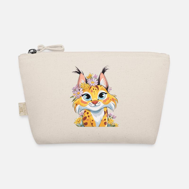 Floral Wreath Leopard Magic Organic Pouch