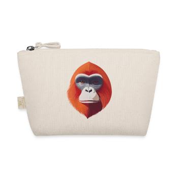 Orangutan Art Portrait - Organic Pouch - nature - Front