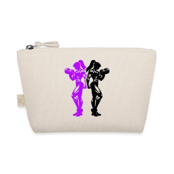 Bodybuilder Woman Fitness Team - Organic Pouch - nature - Front