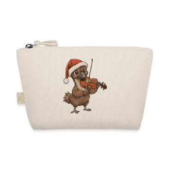 Un oiseau émeu de Noël jouant du violon - Trousse biologique - nature - Devant