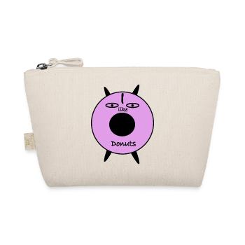 Purple Donut Face Graphic Tee - Organic Pouch - nature - Front
