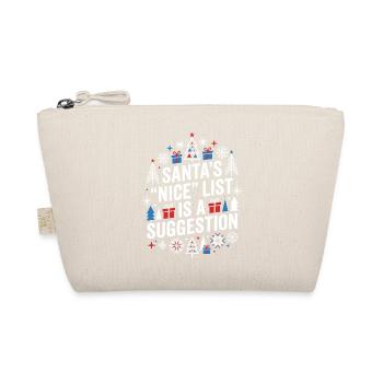 La liste des gentils du Père Noël est une suggestion - Trousse biologique - nature - Devant
