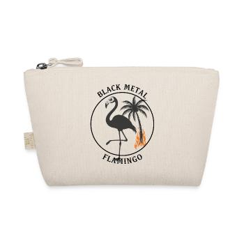 Black Metal Flamingo – Brennende Palme & Stacheldr - Organic Pouch - nature - Front