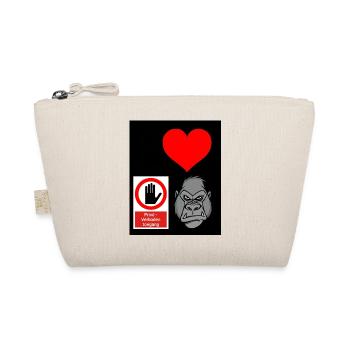Heart Hand Gorilla Private Access - Organic Pouch - nature - Front
