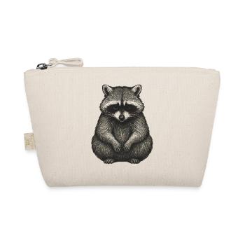 Shadow Raccoon Illustration - Organic Pouch - nature - Front