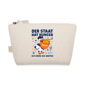Der Staat Hat Hunger Pelikan - Bio-Täschchen - Natur - Vorne