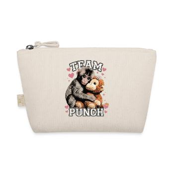 Lustiger süßer Baby-Affen-Team-Punch - Bio-Täschchen - Natur - Vorne
