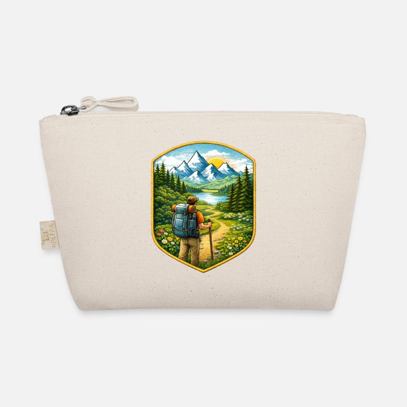 Wanderer Patch mit Berglandschaft  Bio-Täschchen