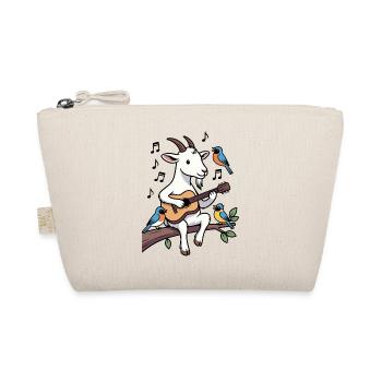 Goat Guitarist Surrounded by Birds - Organic Pouch - nature - Front
