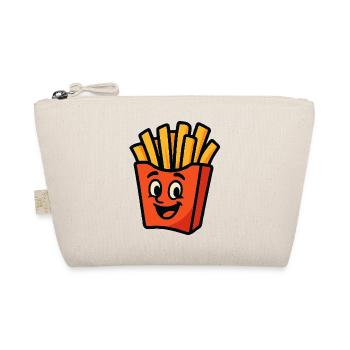 Fröhlicher Pommes-Held - Bio-Täschchen - Natur - Vorne