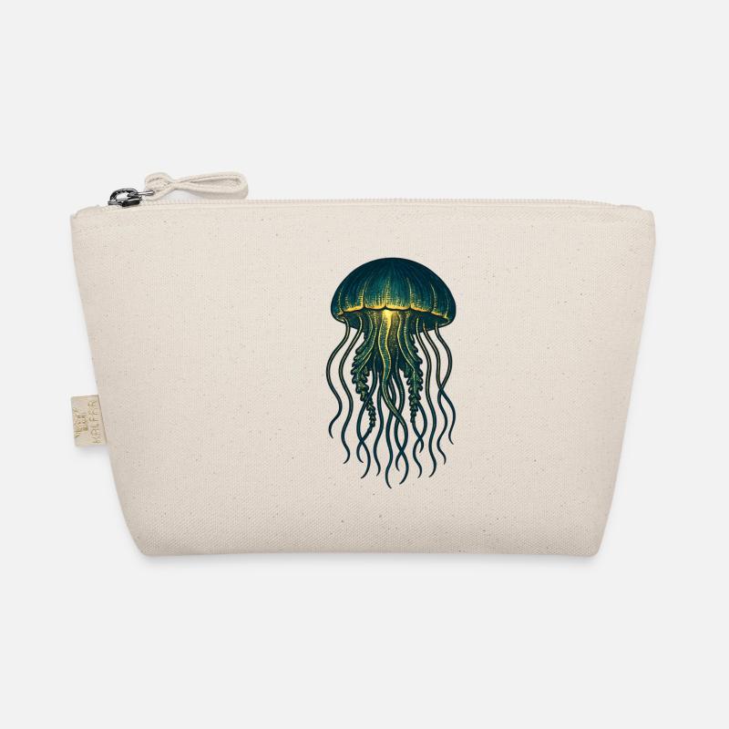 Glowing Jellyfish Neon Dream Organic Pouch