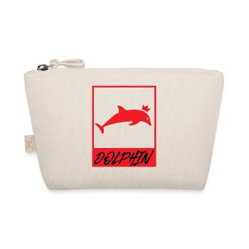 Dolphin King Crown Ocean Animal Graphic - Organic Pouch - nature - Front
