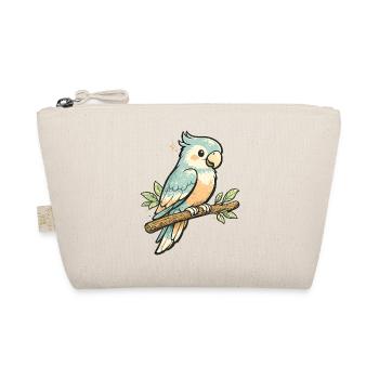 Perroquet pastel sur une branche – style vintage - Trousse biologique - nature - Devant