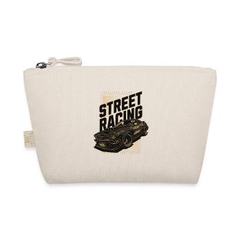 Straßenrennwagen-Print - Bio-Täschchen - Natur - Vorne
