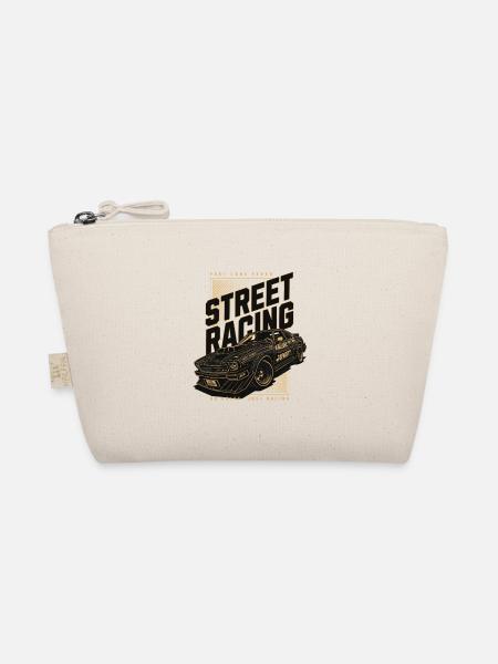 Street Racing Car Print - Organic Pouch - nature - Front