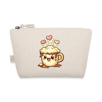 Coffee Smile Latte Mug Heart - Organic Pouch - nature - Front