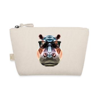Nilpferd Flusspferd Mama Hippopotamus Cooles Hippo - Organic Pouch - nature - Front