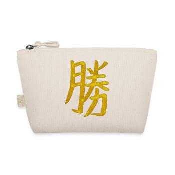 Sieg - Japanisches Schriftzeichen - Bio-Täschchen - Natur - Vorne