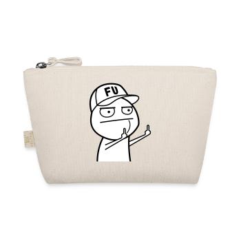 FU Meme with baseball cap (colors can be changed) - Organic Pouch - nature - Front