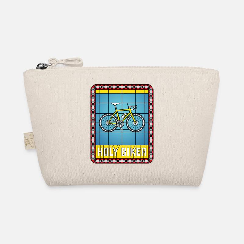 Bicycle Stained Glass Organic Pouch