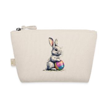 Lapin rétro avec lunettes de soleil Oreilles de lapin de Pâques - Trousse biologique - nature - Devant