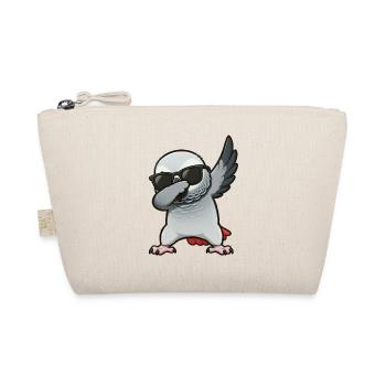 Dabbing African grey parrot - Organic Pouch - nature - Front