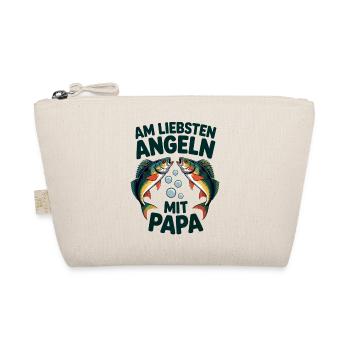 Am Liebsten Angeln Mit Papa - Bio-Täschchen - Natur - Vorne