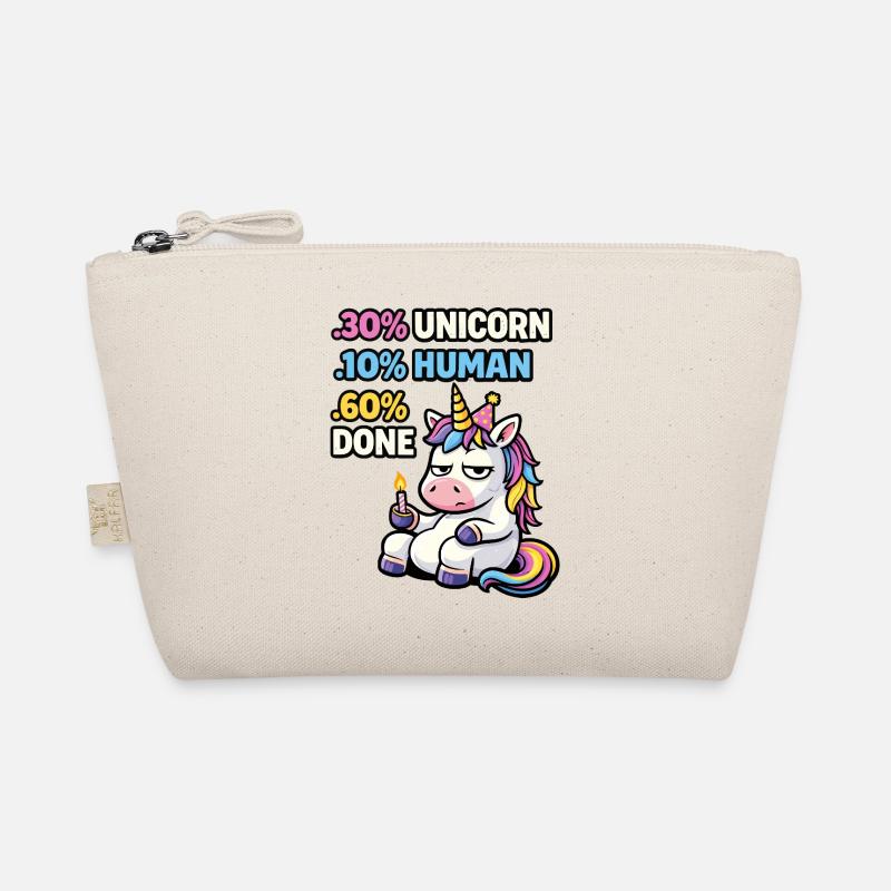 Einhorn-Burnout-Geburtstags-Meme Bio-Täschchen