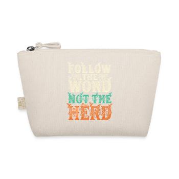 Follow The Word Not The Herd Hummingbird - Organic Pouch - nature - Front