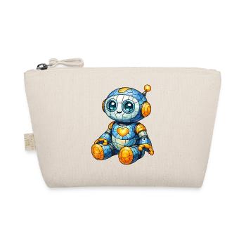 Motif robotique Style vitral Look Cartoon - Trousse biologique - nature - Devant