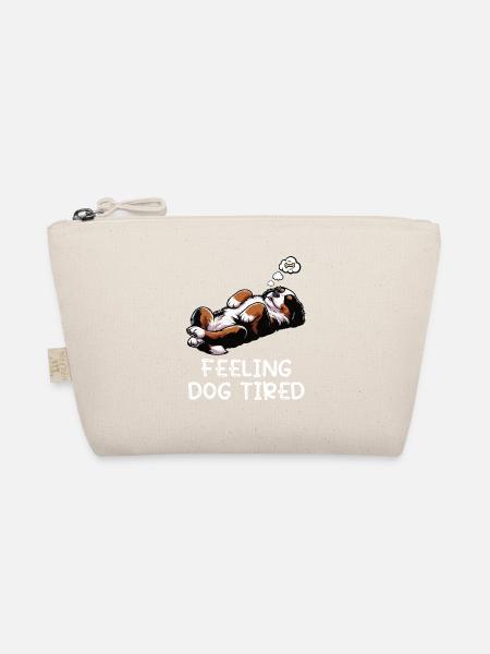 Feeling Dog Tired Berner Sennenhund Sennenhunde  - Bio-Täschchen - Natur - Vorne