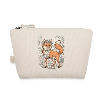 Vintage Fox Tea Party - Cottagecore Esthétique Illu - Trousse biologique - nature - Devant