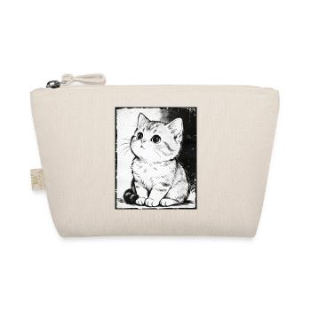 Croquis de chat noir et blanc - Trousse biologique - nature - Devant