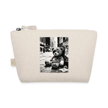 Ours en peluche Urban Noir en ruines - Trousse biologique - nature - Devant