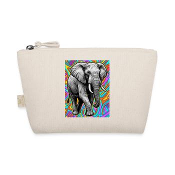 Elefant - Bio-Täschchen - Natur - Vorne