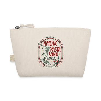 Amore Pasta Vino e Basta, humour italien - Trousse biologique - nature - Devant