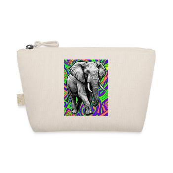 Elefant - Bio-Täschchen - Natur - Vorne