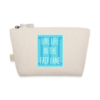Life In The Fast Lane Schwimmer Lustig Pool Spruch - Bio-Täschchen - Natur - Vorne