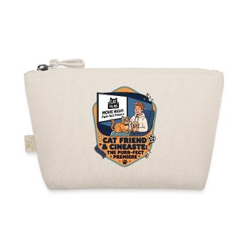 Cat Friend Cineaste Humor - Organic Pouch - nature - Front